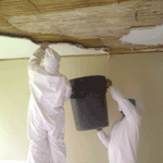Drywall Repair Before and During Pics